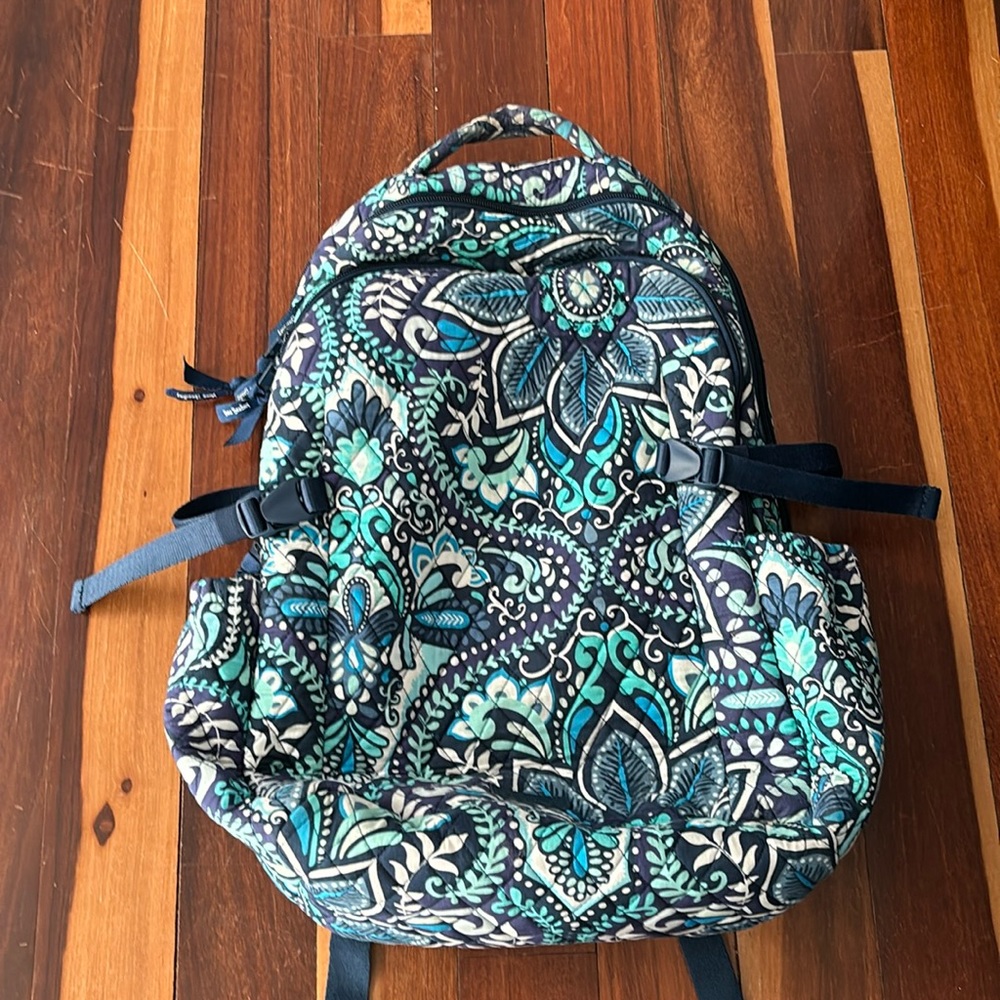 Vera Bradley Backpack. Blue Island Medallion